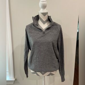 J. Crew Gray Quarter Zip Pullover